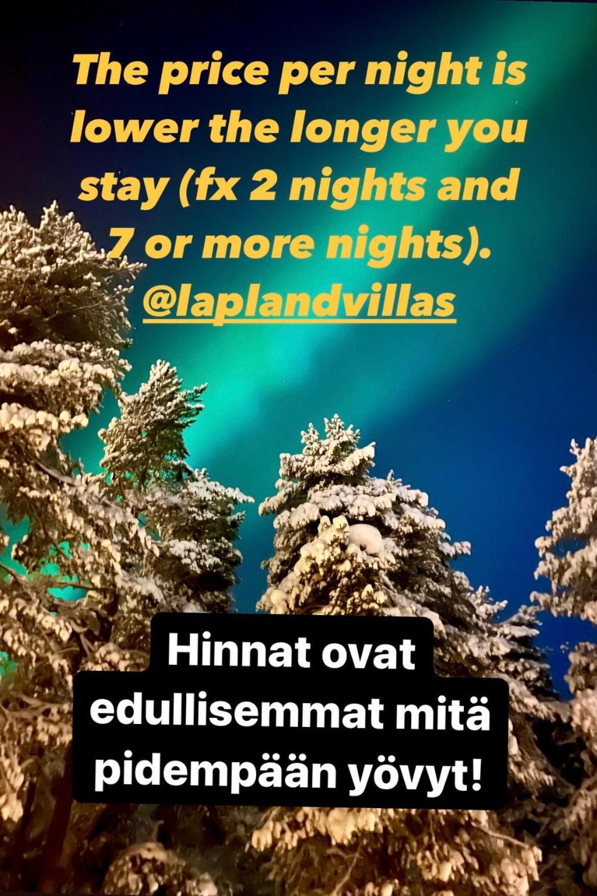 Villa Saarua By The Slopes Ski In, Family & Bike Park, Hike Trails, National Park, Wifi - Lapland Villas รูกา ภายนอก รูปภาพ